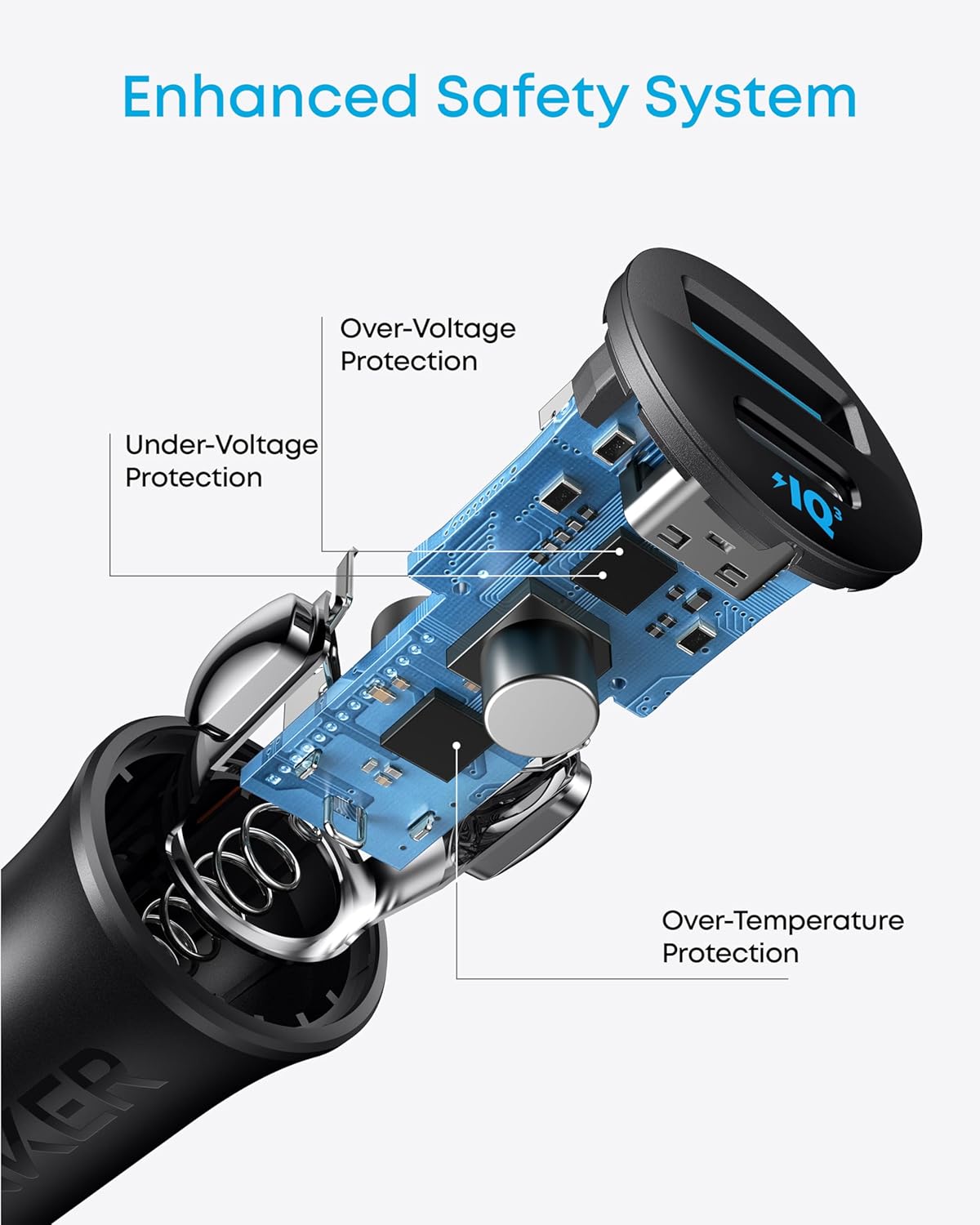 Anker USB-C Car Charger, 2-Pack 30W 2-Port Type-C Car Adapter, Cigarette Lighter Adapter with Power IQ 3.0,for iPhone 17/16/15/14/13 Series,Samsung Galaxy S25/S24/S23/S22/S21 Series,iPad Pro,AirPods - Image 6