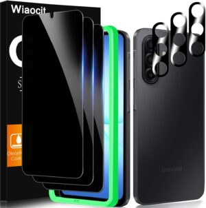 Wiaocit 3 Pack Tempered Glass Priva...