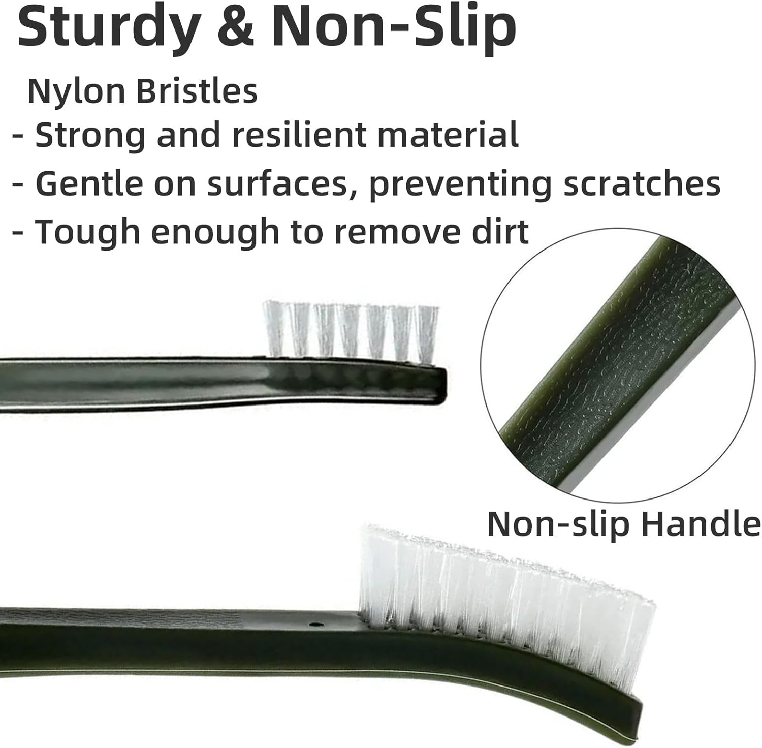20 Pack Miaozhun Double-Ended Gun Cleaning Brush, 7 Inch Nylon Bristle Brushes, Gun Cleaning Supplies Kit, All Purpose Cleaning Brush with Plastic Handle - Image 3