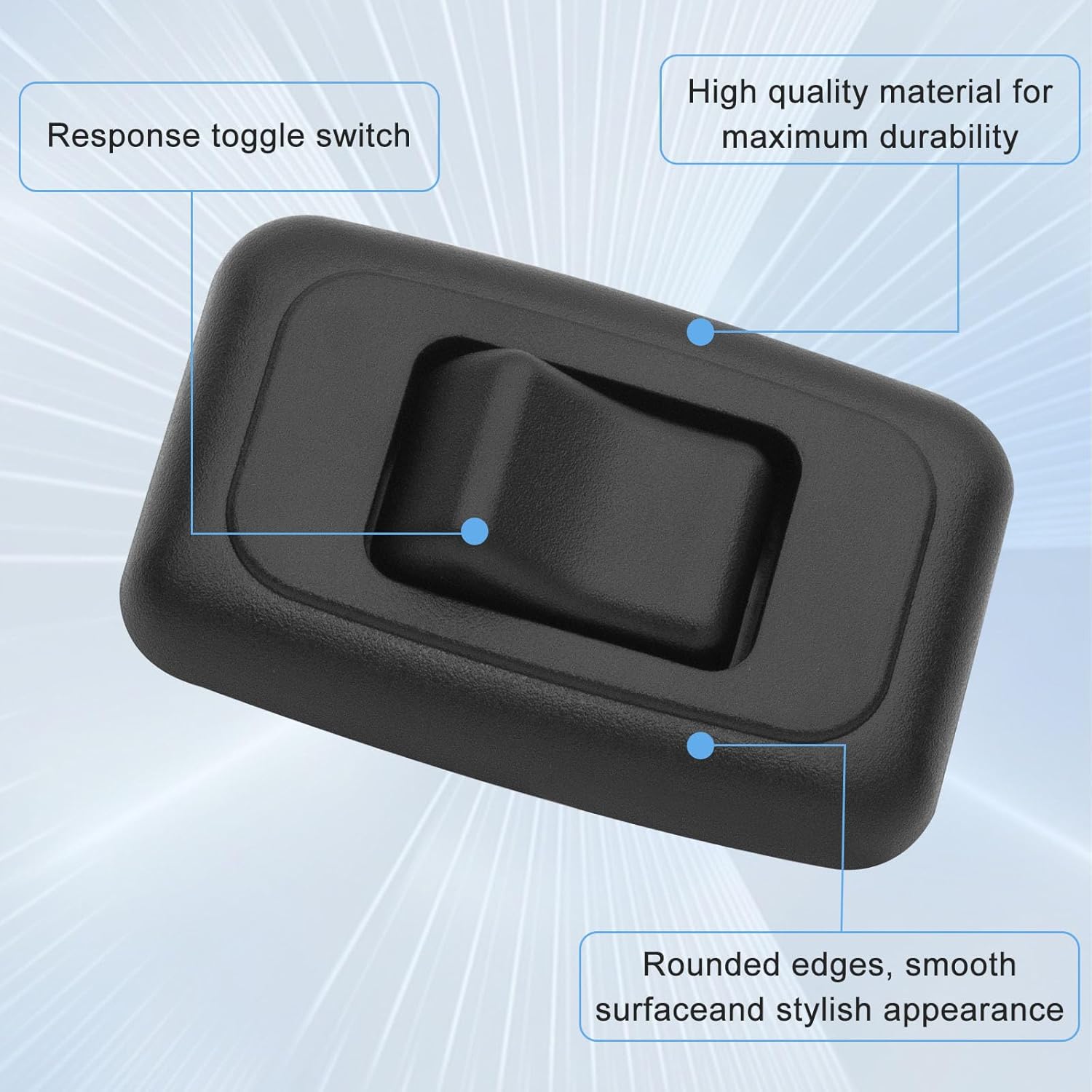 Single SPST On-Off Switch with Bezel, Technology Components 12V Light Switch for RV, Camper, Trailer - Image 3