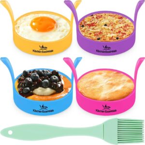 Silicone Egg Rings, Premium Nonstic...