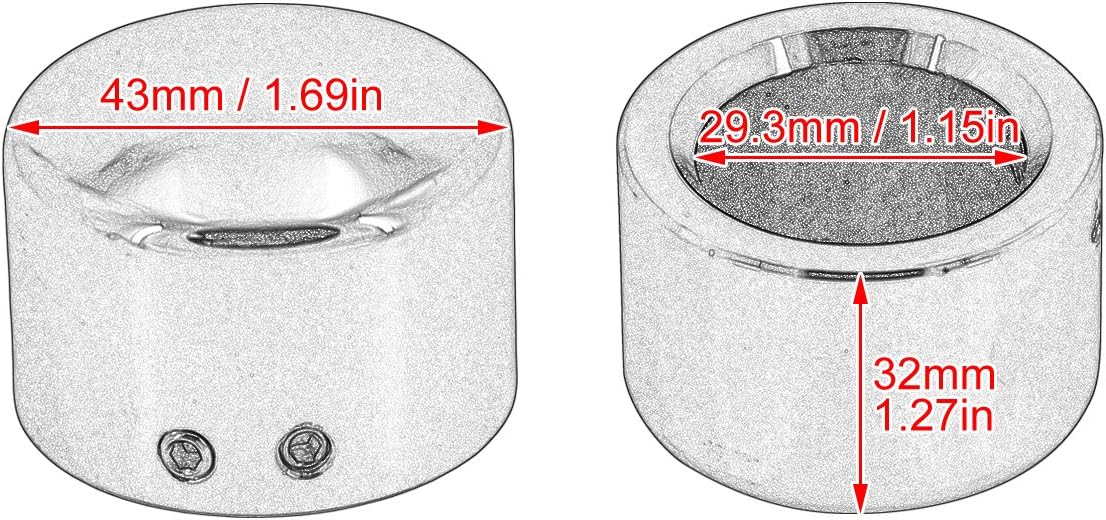 Axle Nut Cover Front Covers Cap 29mm Fit For Harley Sportster XL Dyna Softail Touring Electra Glide XG V-Rod VRSC (Chrome) - Image 7