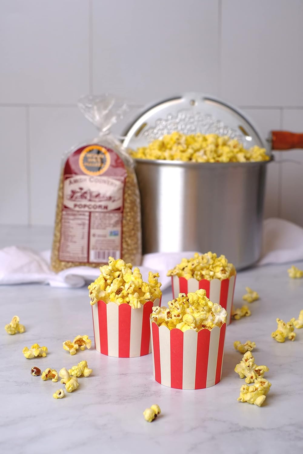 Amish Country Popcorn | 2 Lb Medium White Popcorn | Old Fashioned, Non-GMO and Gluten Free (2lb Bags) - Image 6
