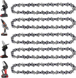 5 Pieces 4 Inch Mini Chainsaw Chain...