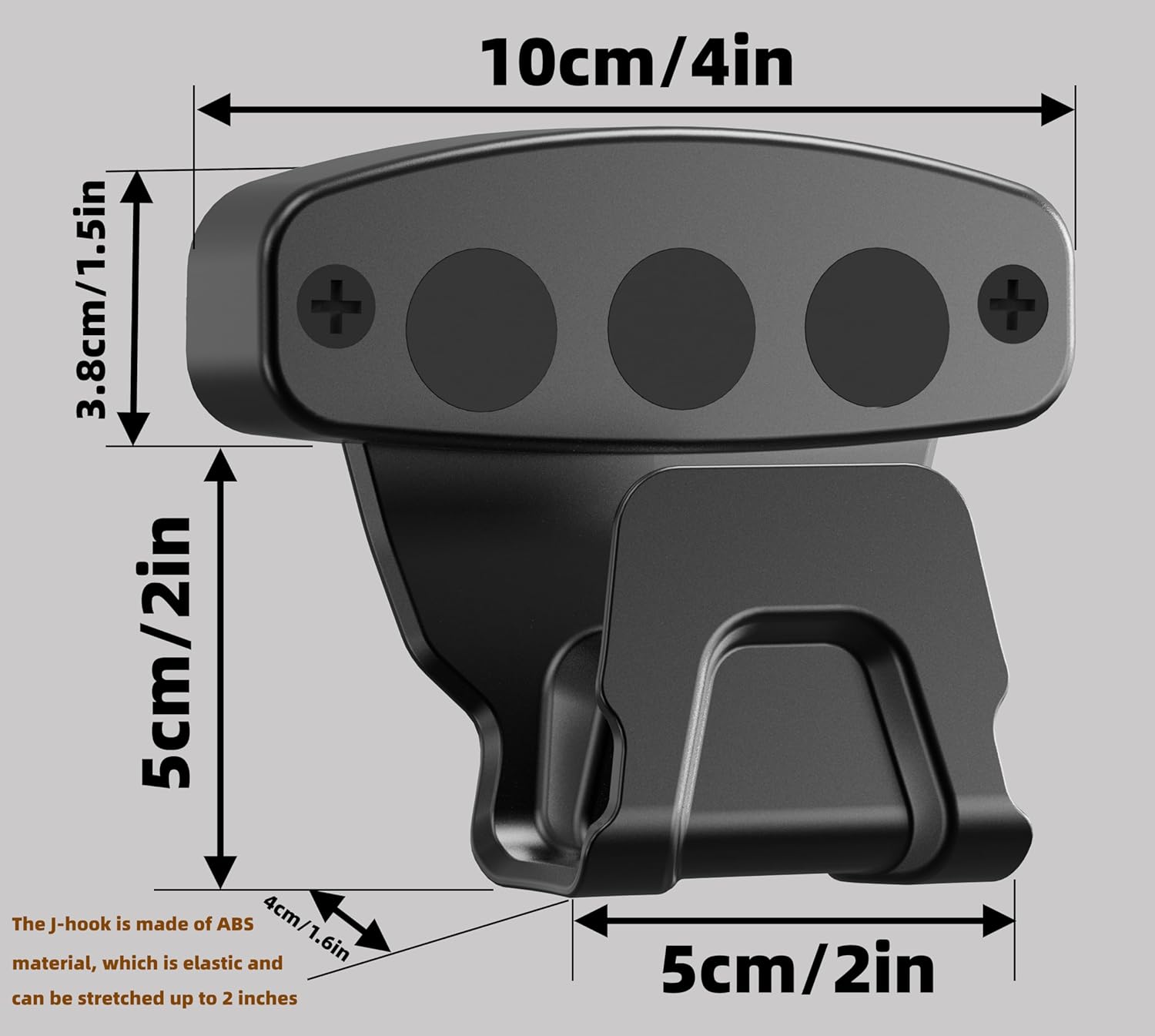 HEKAGURA Gun Magnet Mount, 45 lb Rating,Magnetic Gun Holster| Rubber Coated Gun Holder for Handgun, Shotgun, Rifles, Revolvers| Beside Holster, Using in Cars, Trucks, Wall, Desk - Image 2