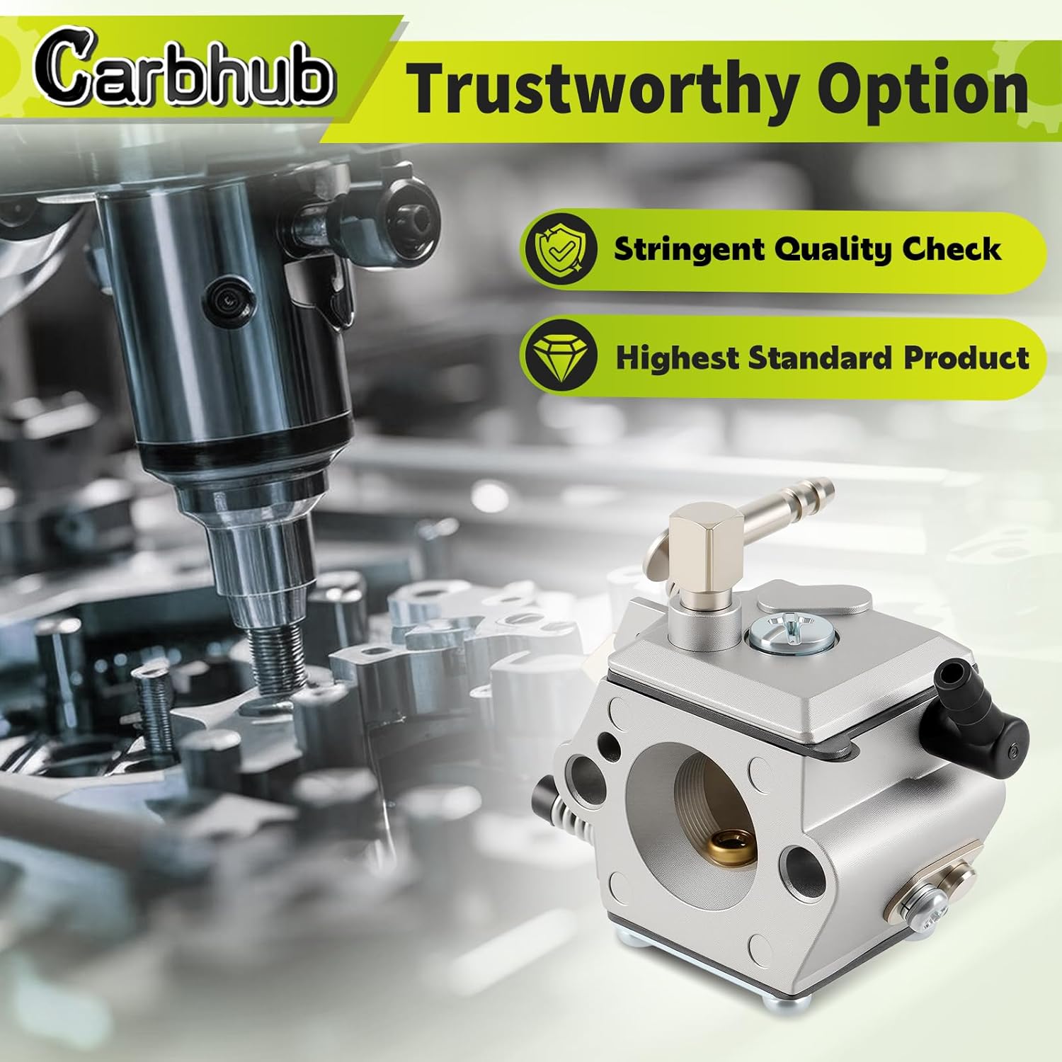 Carbhub Carburetor for Stihl 028 028AV 028 SUPER Walbro WT-16B Tillotson HU-40 Fuel Line Replaces for Stihl 1119-358-7700 and Air filter Replaces for Stihl 11181201610 - Image 3