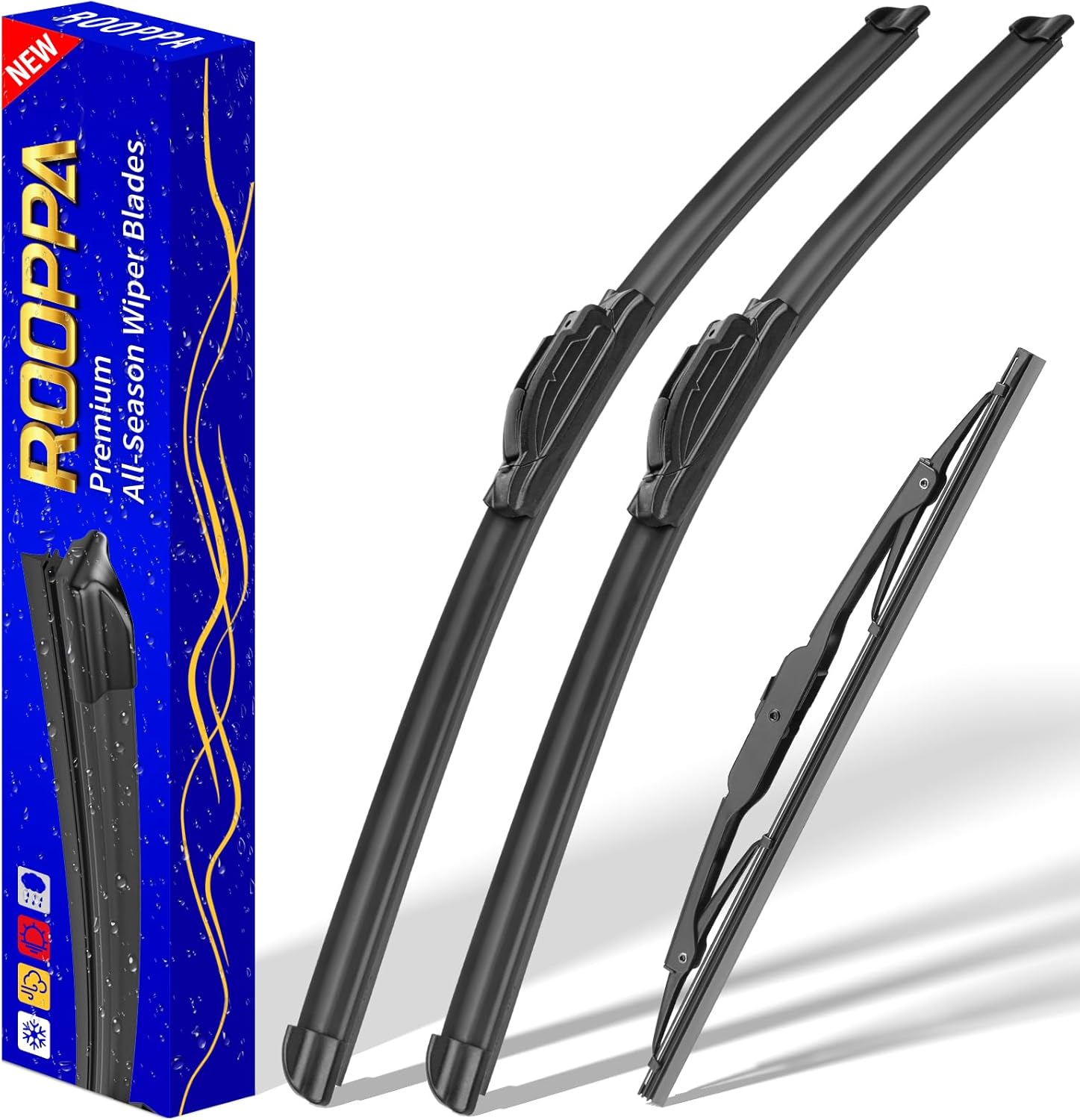 3 wipers Replacement for 2016-2020 Buick Envision, Windshield Wiper Blades Original Equipment Replacement - 24"/18"/12" (Set of 3) U/J HOOK