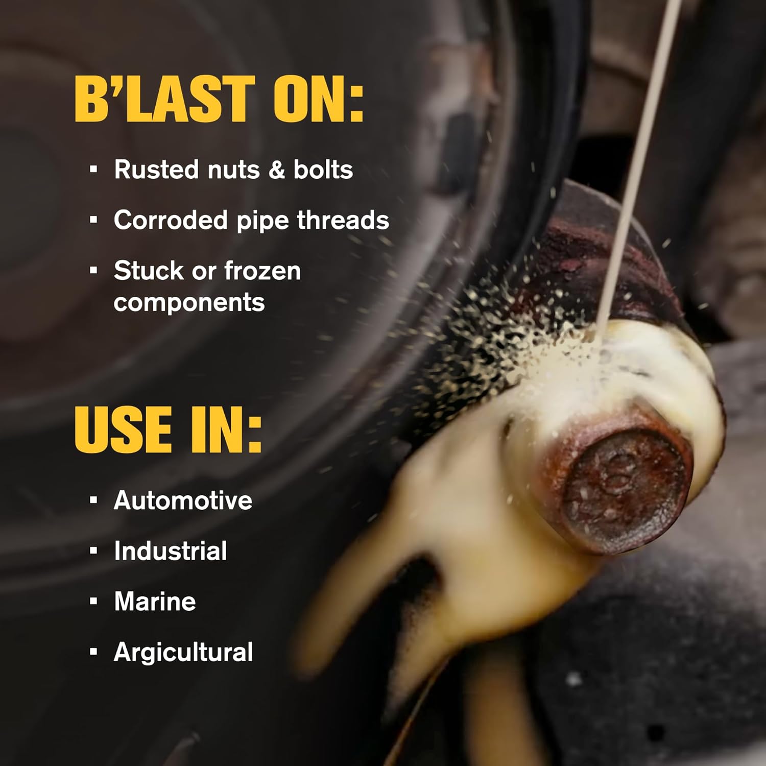 PB Blaster Penetrating Oil Spray, 11 oz Aerosol Cans (12-Pack) – Rust Remover & Bolt Loosener for Stuck Nuts, Bolts & Rusted Parts – Penetrating Catalyst for Automotive & Mechanical Use - Image 4