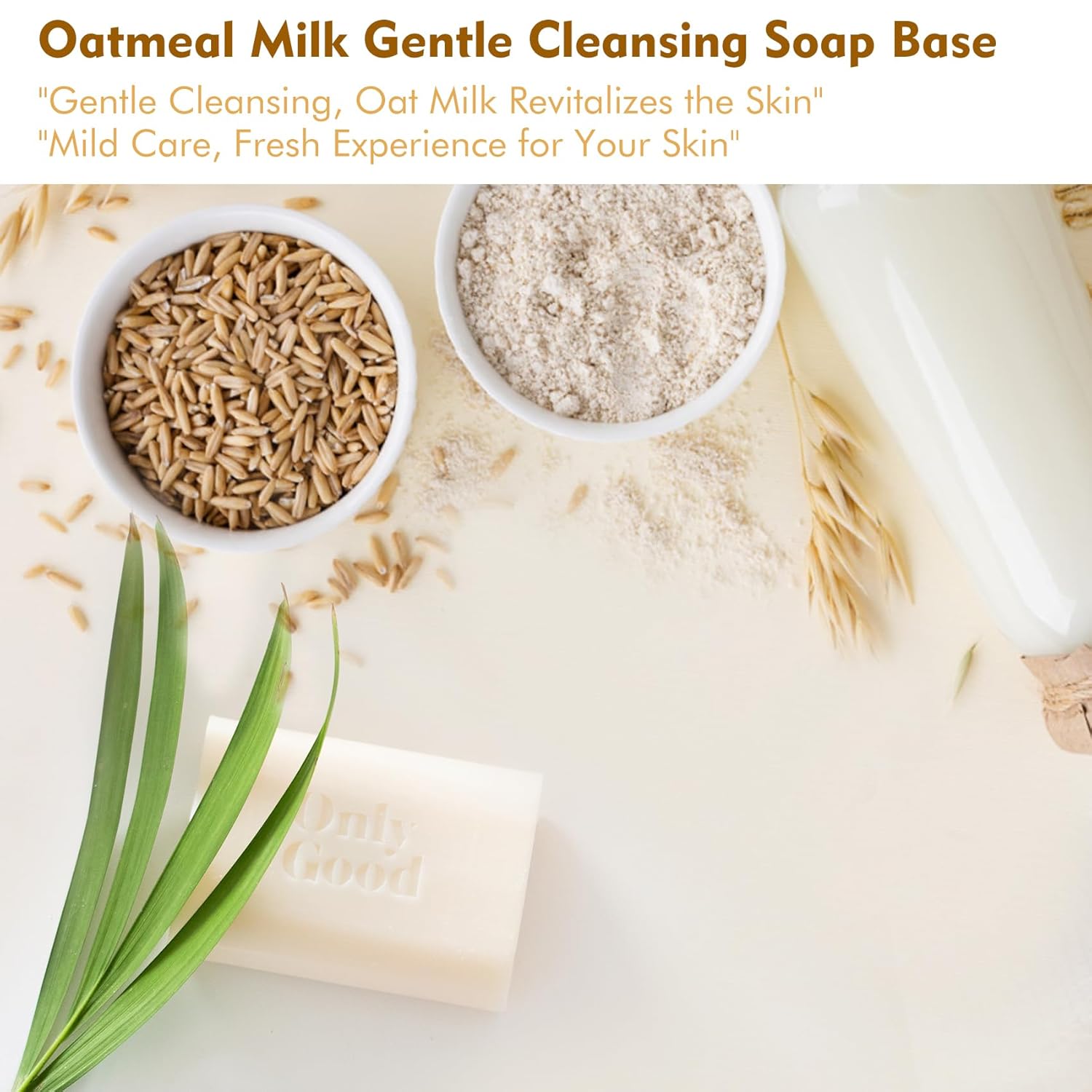 EDSRDRUS 2lb Scent Soap Base DIY Handmade with Oatmeal Milk & Coconut Oil, Moisturizing Melt and Pour Soap Base - Image 2