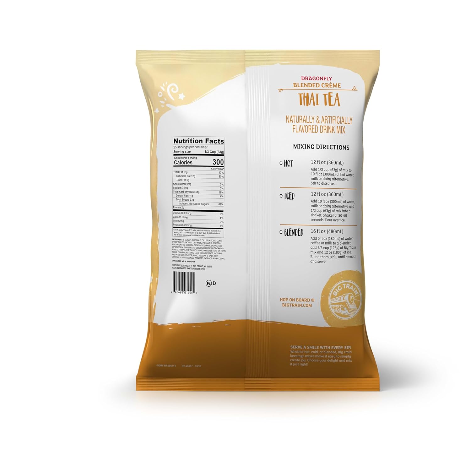 Big Train Dragonfly Thai Tea Blended Crème Beverage Mix, 3.5 Pound (Pack of 1) - Image 9