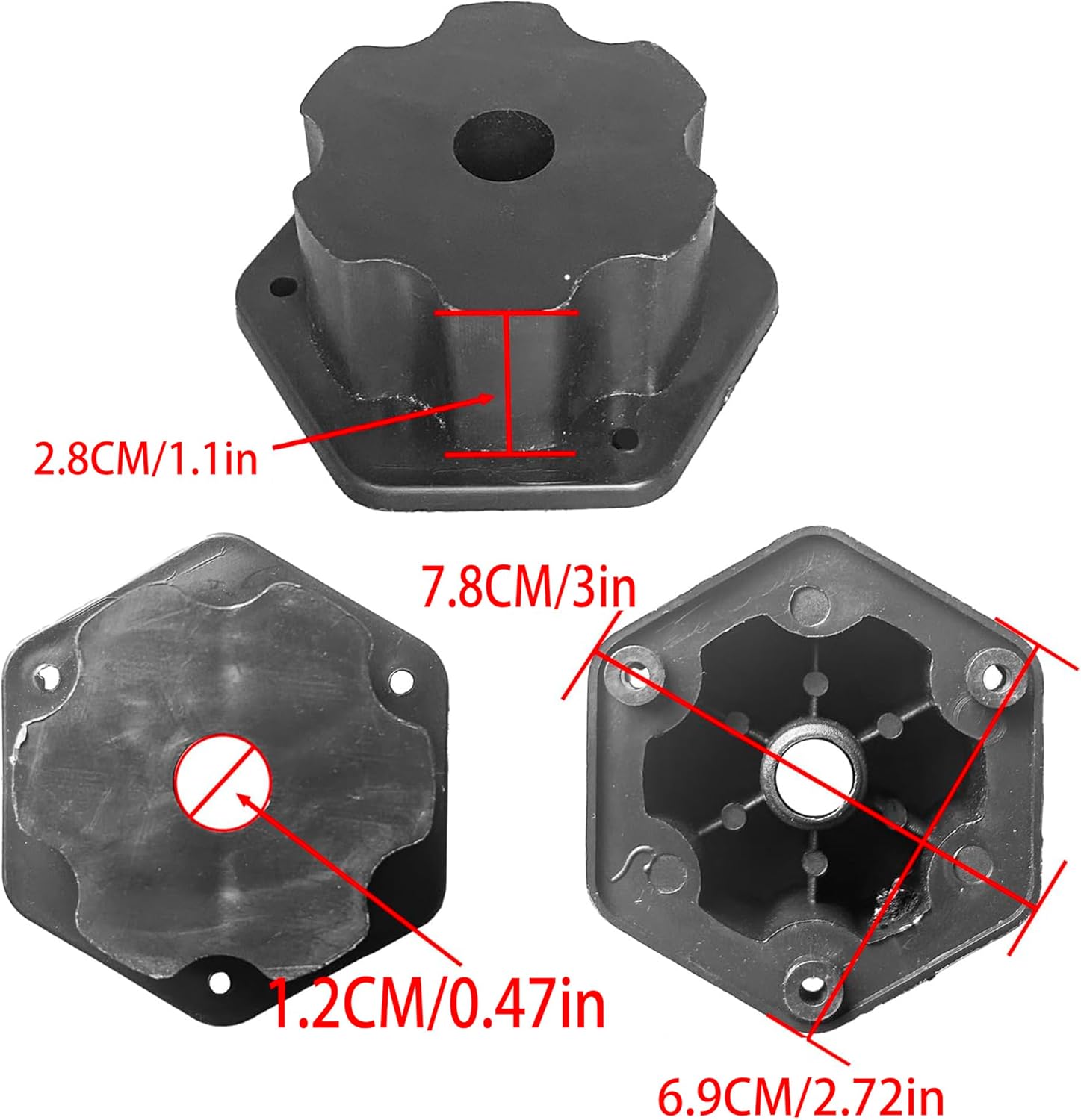 JRRXM 2PCS High Speed 24V RS555 35000RPM Fast Steel Gears Motor Gearbox for Power Wheels Motor Upgrade,18V-24V Kids Ride on Toy Electric Car Conversion Kit for Tire Upgrade,Free Connector Coupler - Image 7