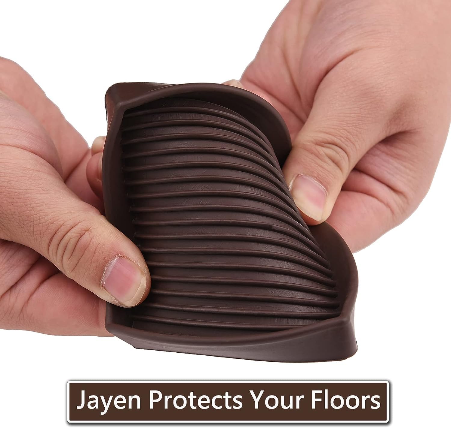 4x4 Square Rubber Furniture Caster Cups, Anti-Sliding Furniture Pads Bed Stopper Floor Protectors with Grip - Protect Any Flooring - Image 7