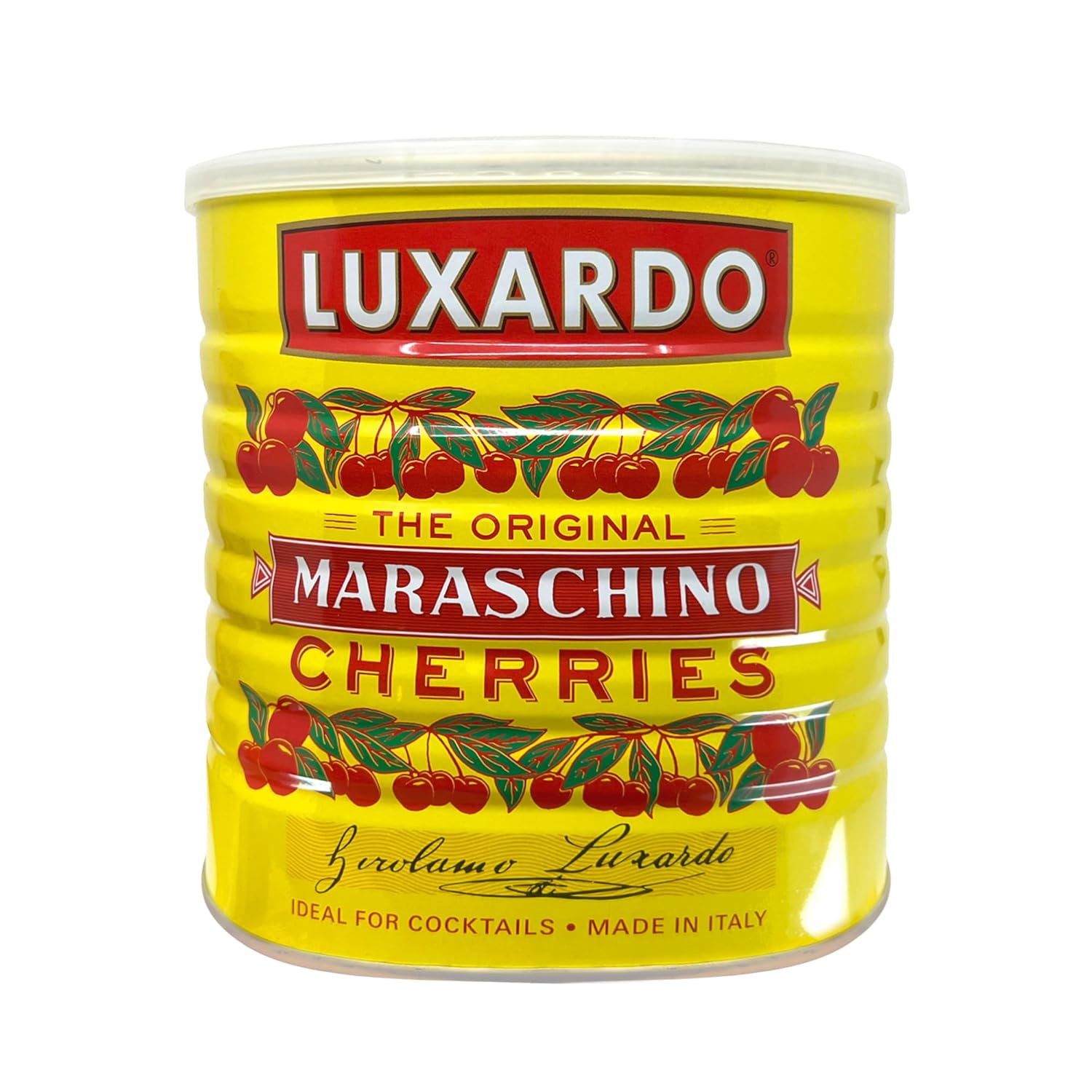 Luxardo The Original Maraschino Cherries | Gourmet Cherries | Ideal for Cocktails & Desserts | Product of Italy, 6.6 Lbs (3kg)
