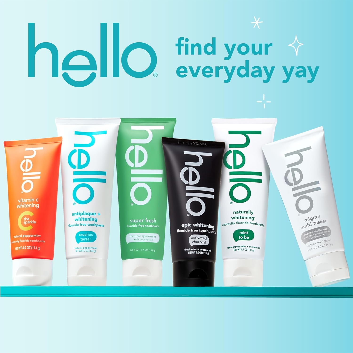 hello Naturally Whitening Fluoride Toothpaste, Natural Whitening Toothpaste with Coconut Oil and Tea Tree Oil, Tames Bad Breath, Helps Moisturize, and Fights Cavities, Mint, 3 Pack, 4.7 Oz Tubes - Image 7