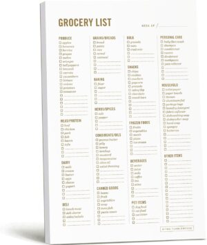 Grocery List Magnet Pad for Fridge ...