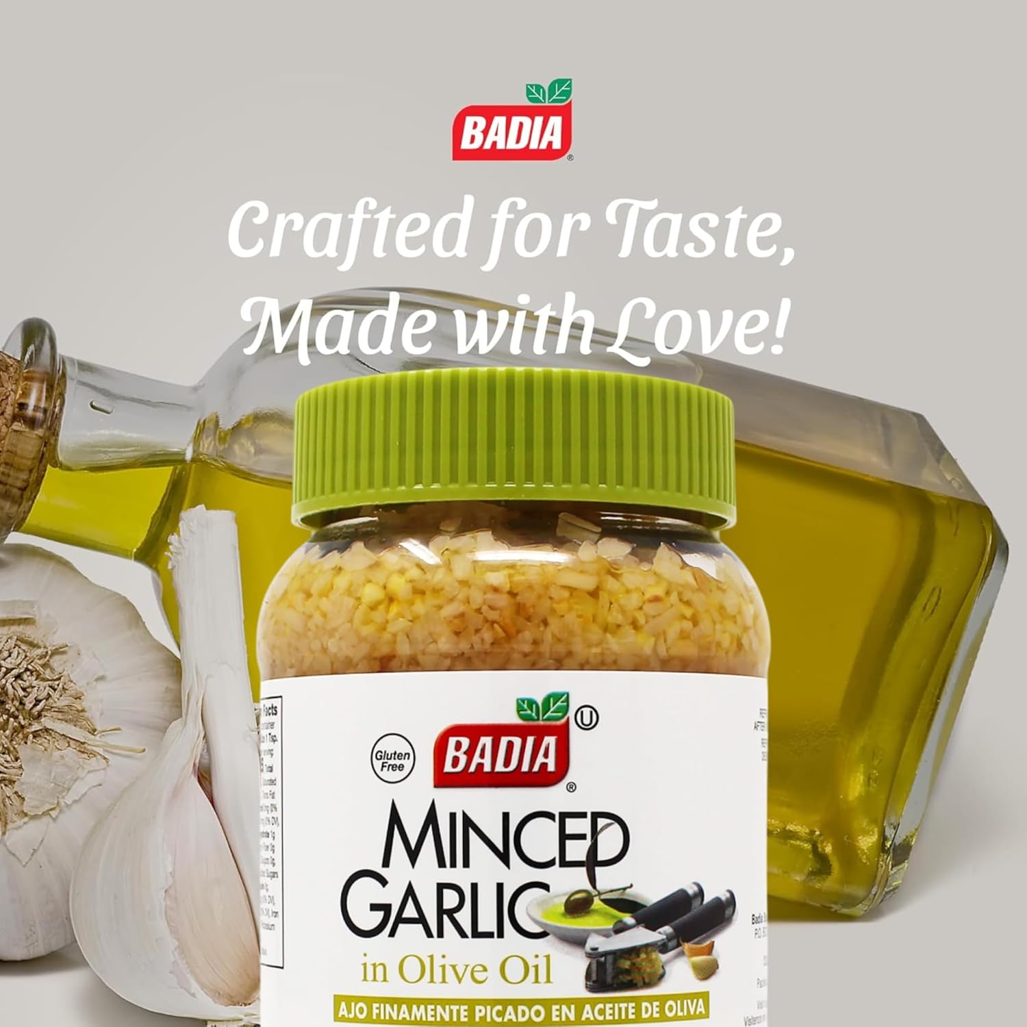 Badia Minced Garlic in Olive Oil, 16 oz – Fresh Minced Garlic, Bold Flavor for All Purpose Cooking, Gluten Free - Image 5
