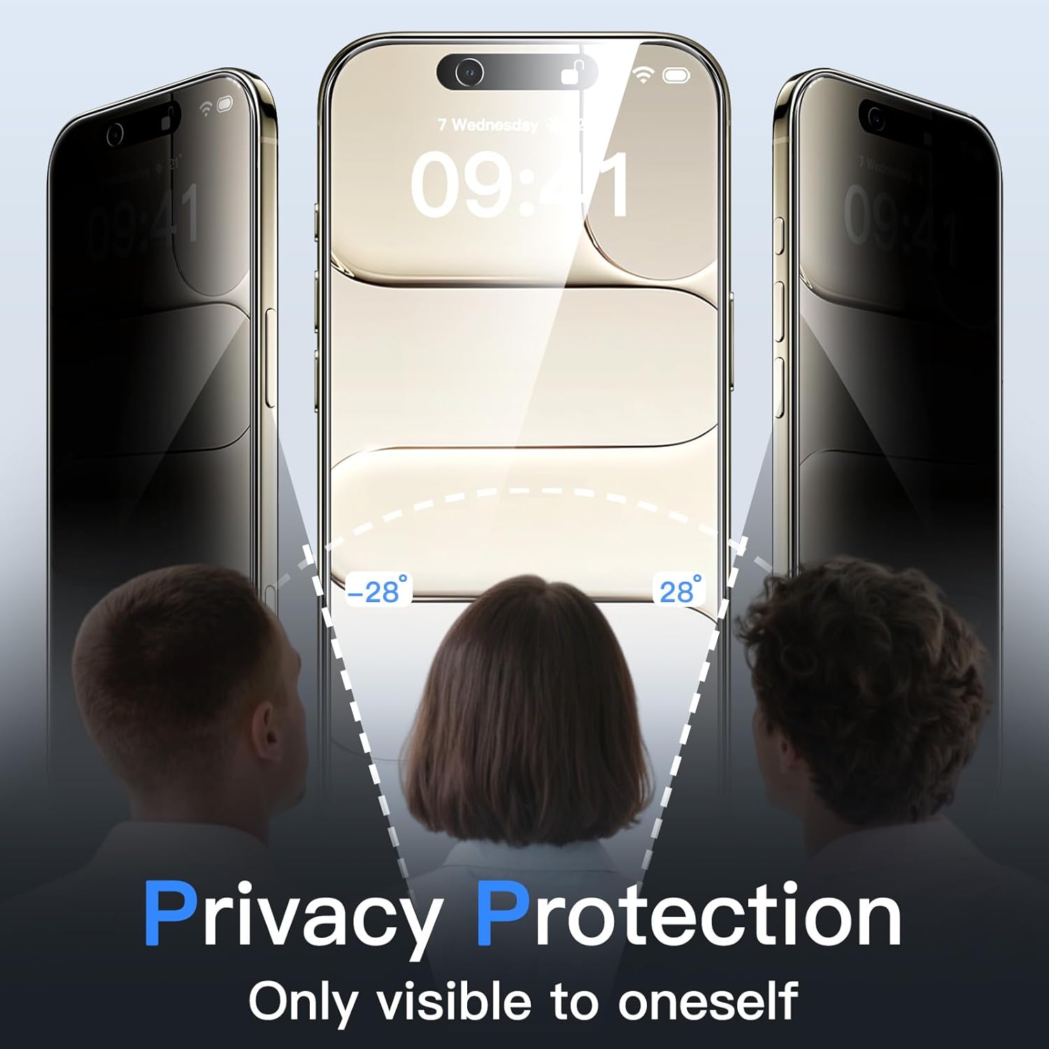 JETech Privacy Screen Protector for iPhone Air with Camera Lens Protector, Anti-Spy Tempered Glass Film, Easy Installation Tool, 6.5-Inch Display, 2-Pack Each - Image 3