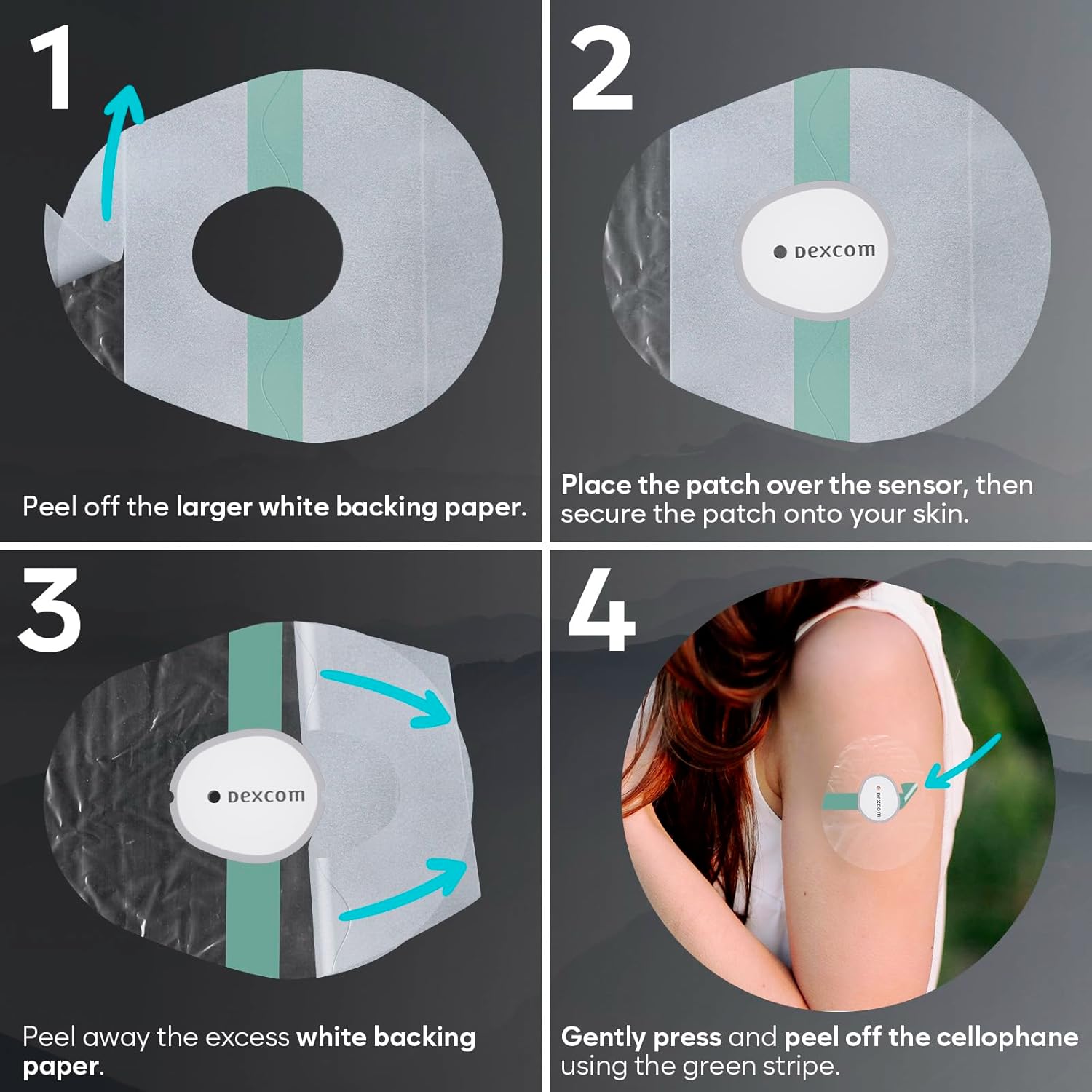 Adamson G7 Patches – 20 x Adhesive Patches for Dexcom G7 Waterproof, Transparent, Long-Lasting, No Glue on Center, Non-Irritating, Easy to Apply and Remove – Ideal for Sports, Swimming, and Daily Use - Image 3