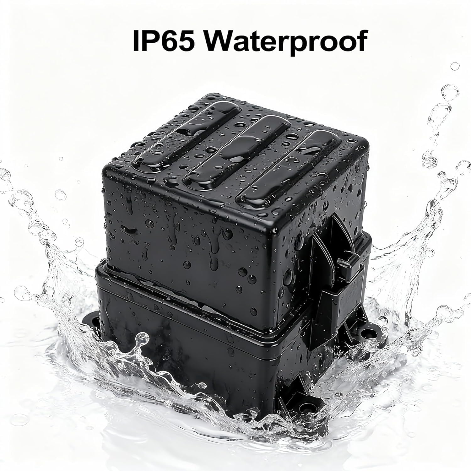 12V 6 Way Waterproof Fuse Relay Box, 2 Relays and 6 ATC/ATO Blade Fuse Slots, Compatible with 4-Pin 5-Pin 40Amp Relay, for Cars Truck Marine Boat Jeep - Image 2
