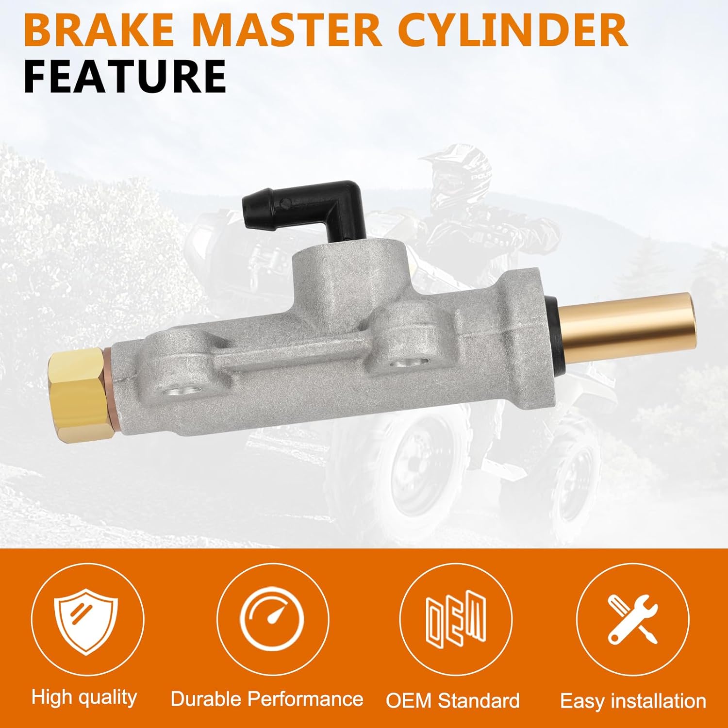 M MATI Rear Brake Master Cylinder for Polaris Sportsman 335 400 450 500 600 700 800 Scrambler 400 500 Diesel 455 Sport 400 Trail Blazer 250 Trail Boss 325 Worker 335 500 Xplorer 400 1910301 1910790 - Image 5