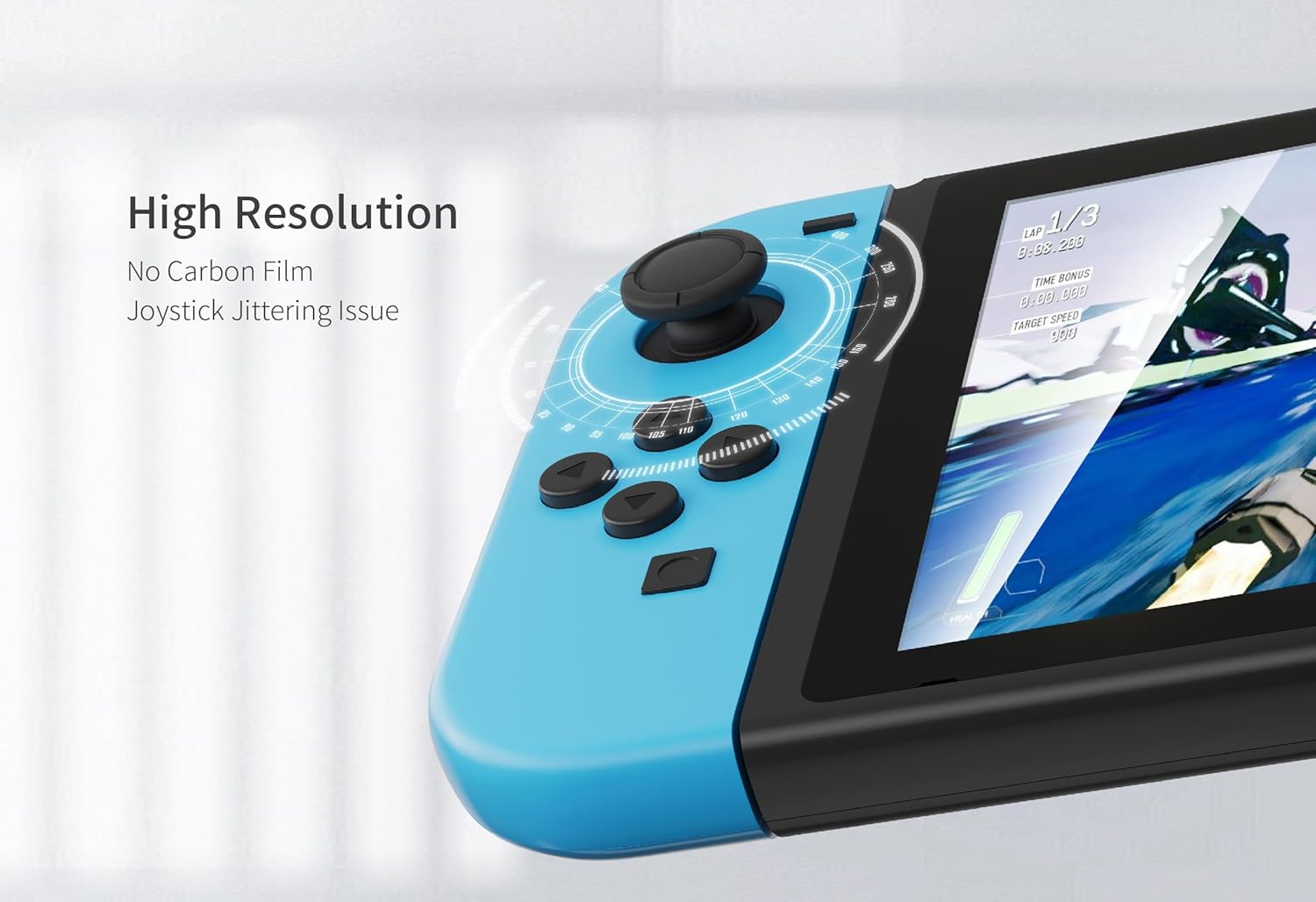 GuliKit Switch Joysticks Replacement, Updated Anti-Drift TMR Electromagnetic Joystick For Switch LCD/OLED Joy Con & Switch Lite, Analog Thumbstick Upgrade Kit With Multiple Color Stick Caps - Image 5