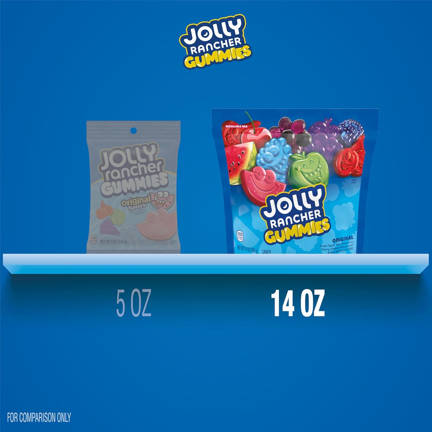 JOLLY RANCHER Gummies Assorted Fruit Flavored Candy Bag, 14 oz - Image 4