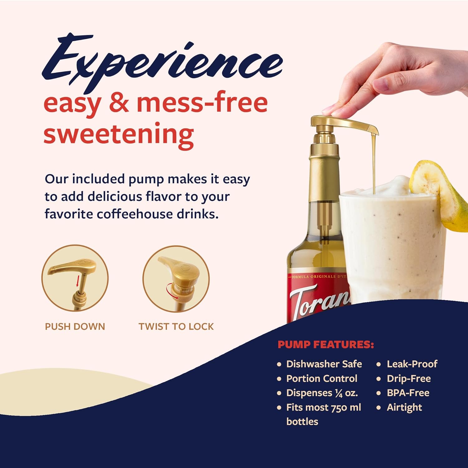 Torani Crème de Banana Syrup for Drinks & Desserts, Glass Bottle 4-Pack, Pumps Included, 25.4 Fl Oz Ea - Image 5
