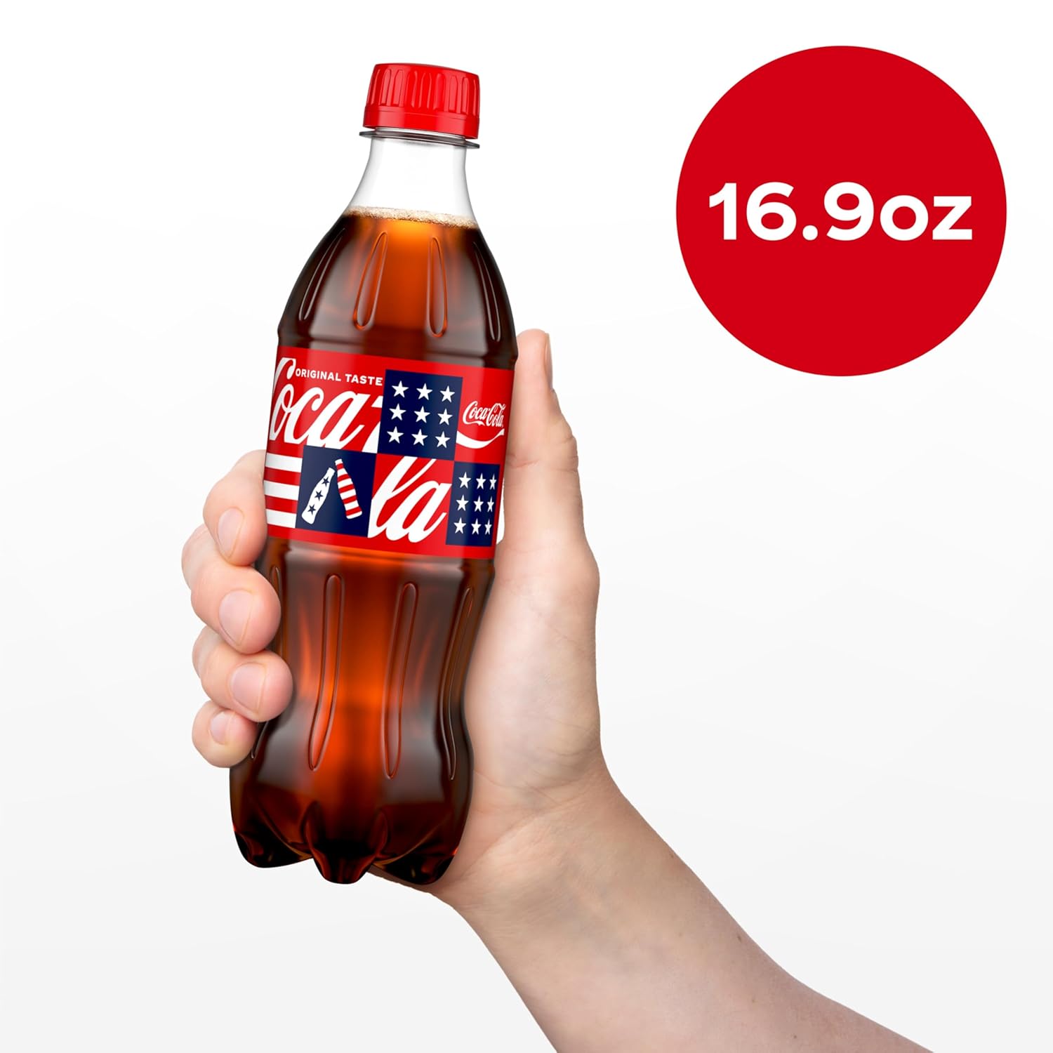 Coca-Cola Soda Soft Drinks, 16.9 fl oz Bottles, 6 Pack - Classic Cola Soft Drink Pack - Image 5