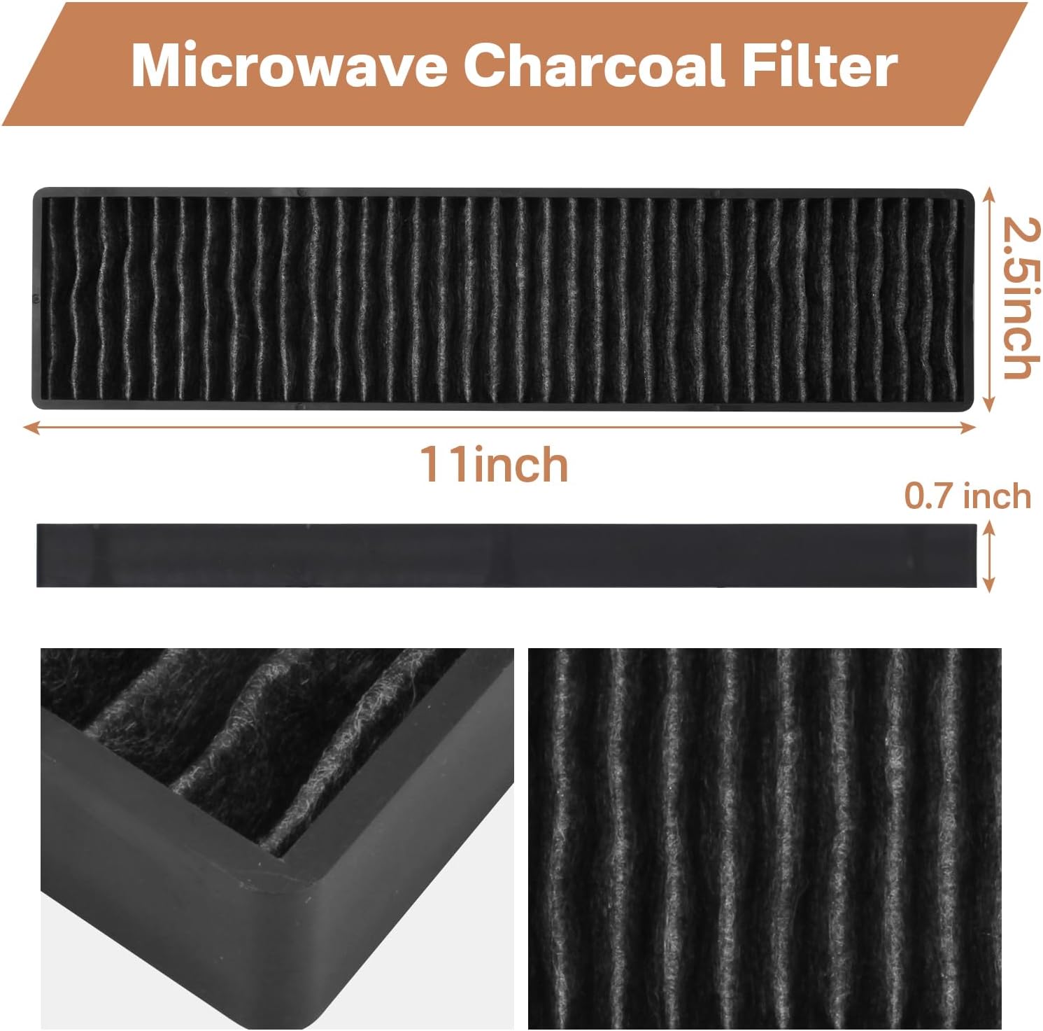 WB06X10807 Microwave Filter Replacement Microwave Charcoal Filter Compatible with GE Microwave PVM9005SJ8SS JVM7195SK6SS PNM9216SK5SS JVM7195EK5ES JNM7196SK6SS JNM7196DK5BB JVM7195DK5WW JVM7195SK6SS - Image 6