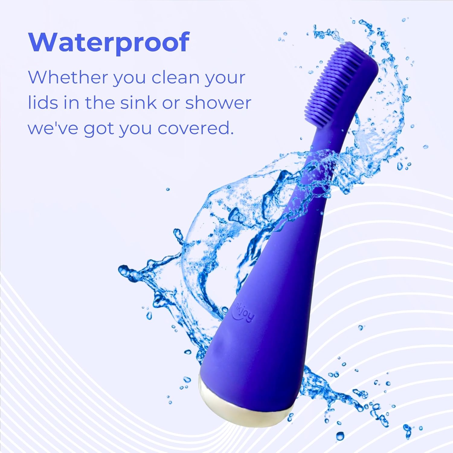 Blinkjoy Electric Eyelid Brush - Optometrist Approved for Managing Demodex, Blepharitis, and Dry Eyes - Gently removes dirt, oil, and makeup to support healthier lid hygiene - Image 6