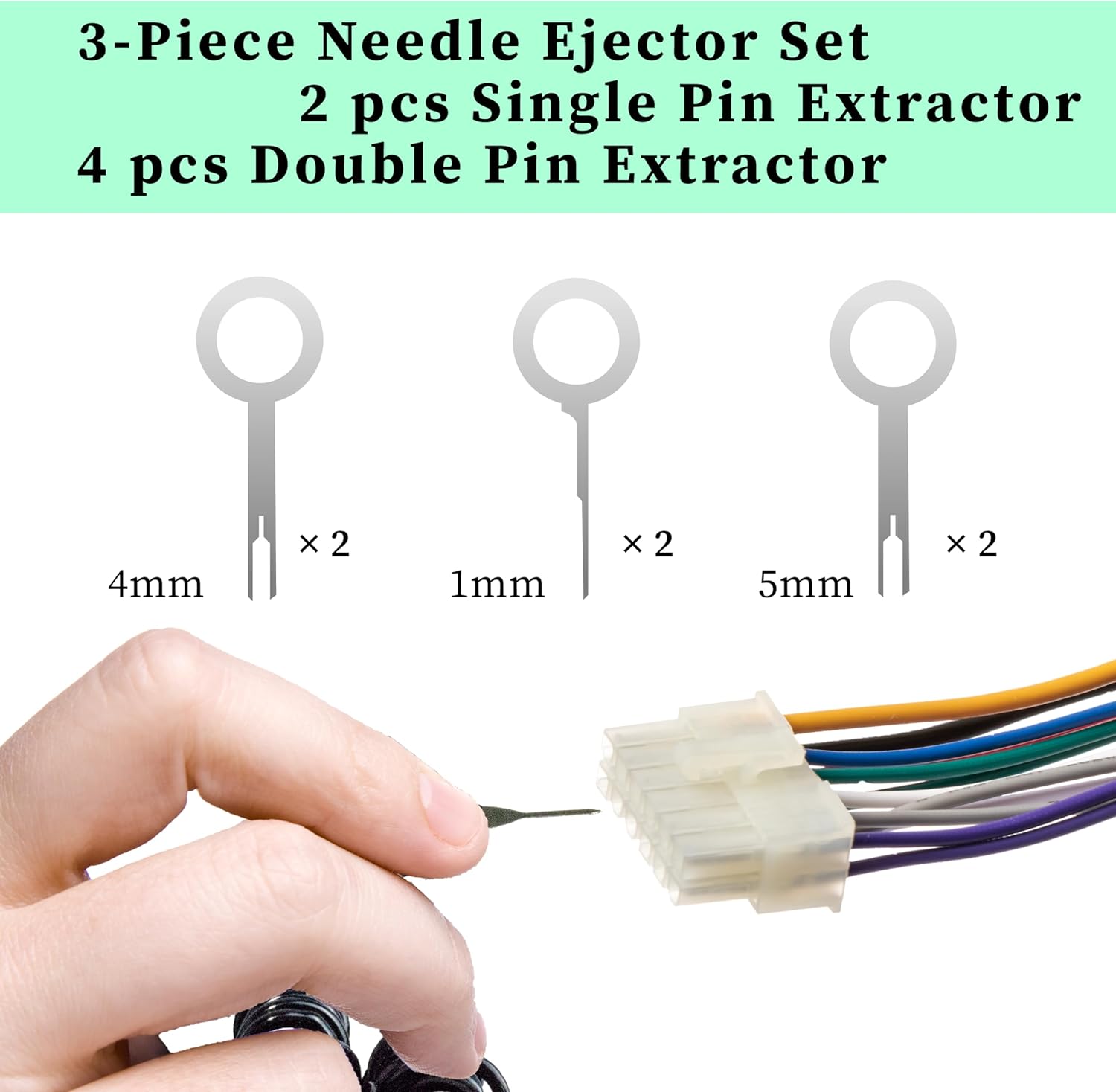 82 PCS Terminal Removal Tool Kit, Depinning Tool Electrical Pin Removal Tool, Pin Extractor Removal Tool Kit, Electrical Wire Connector Pin Release Terminal Ejector Kit for Automotive, Home Appliance - Image 4