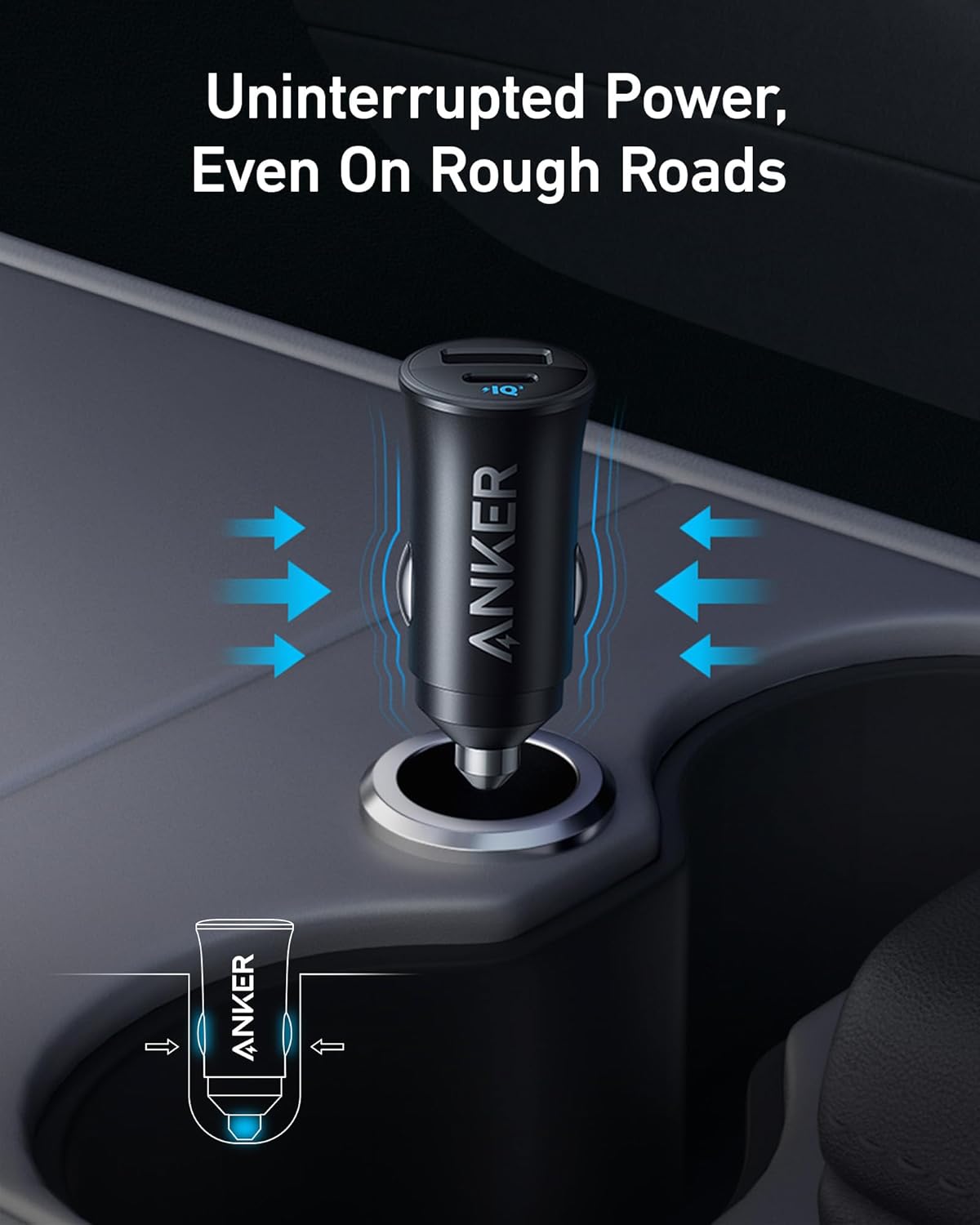 Anker USB-C Car Charger, 2-Pack 30W 2-Port Type-C Car Adapter, Cigarette Lighter Adapter with Power IQ 3.0,for iPhone 17/16/15/14/13 Series,Samsung Galaxy S25/S24/S23/S22/S21 Series,iPad Pro,AirPods - Image 7