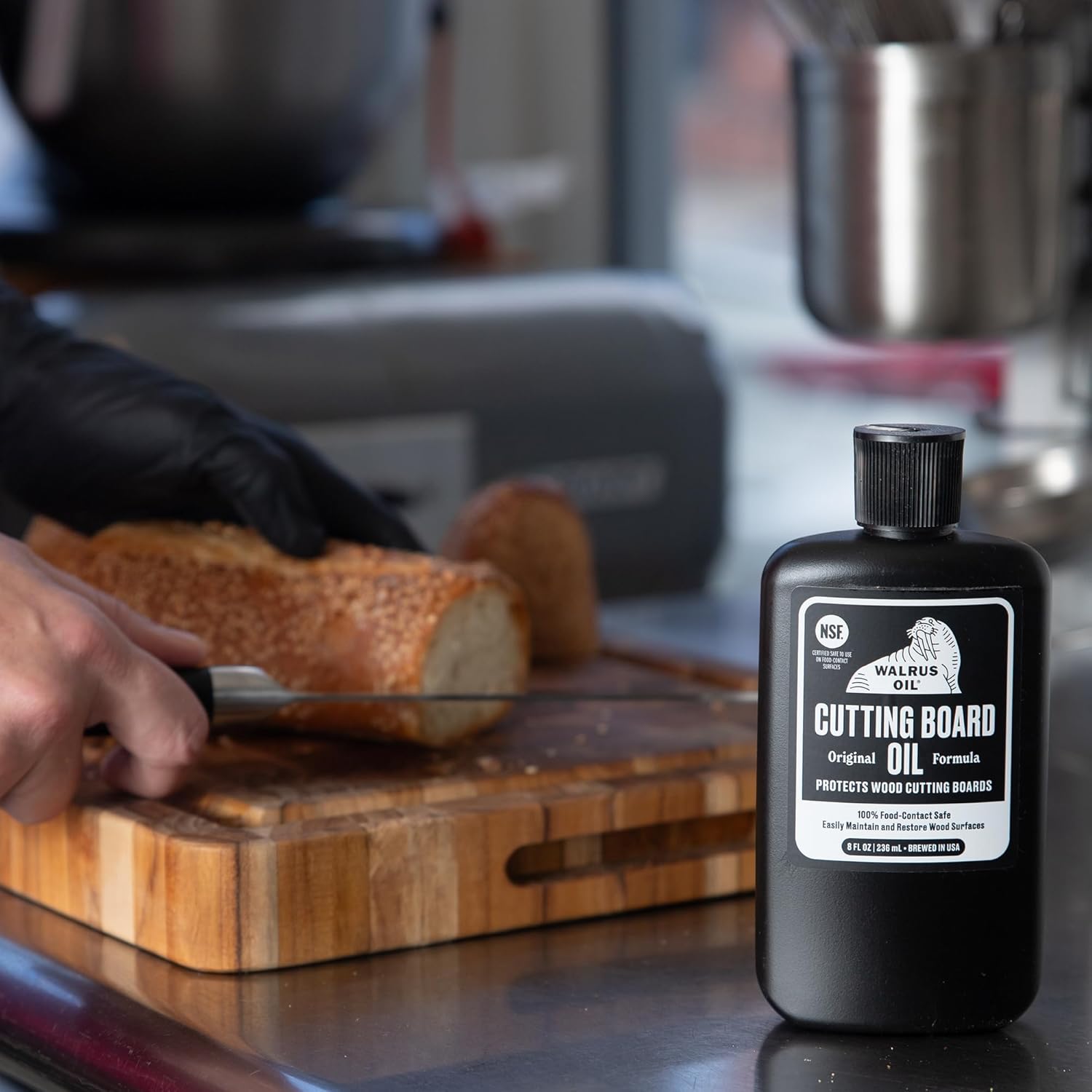 WALRUS OIL - Cutting Board Oil and Wood Butcher Block Oil, 8 oz Bottle, FDA Food-Contact Safe - Image 7