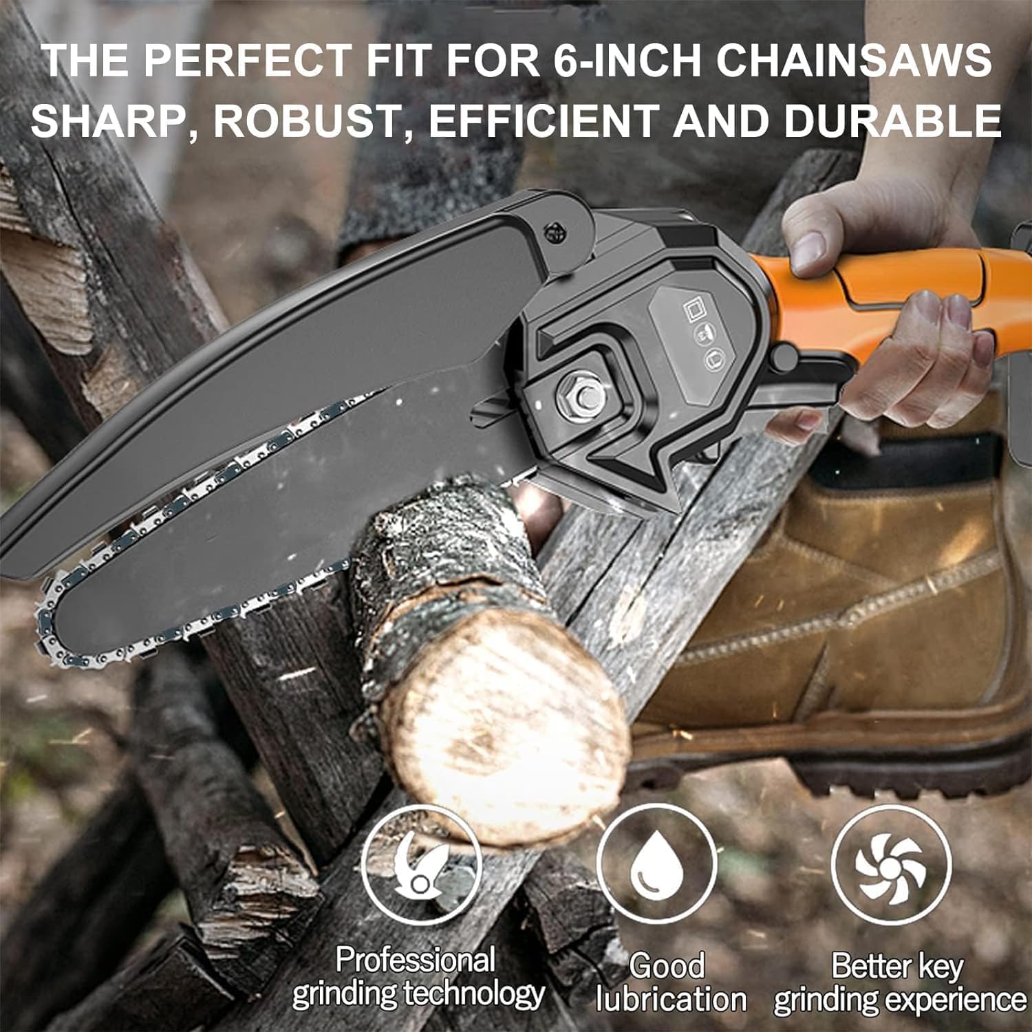 5 Pieces 4 Inch Mini Chainsaw Chain for Stihl GTA 26, 4 Inch Replacement Chains for Cordless Electric Portable Mini Chainsaw for Wood Branch Cutting (28 Drive Links) - Image 5