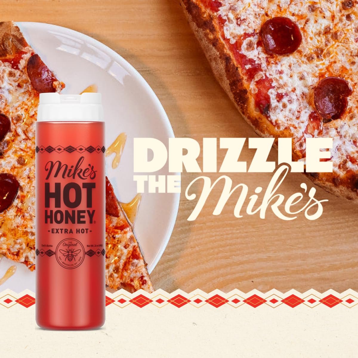 Mike's Hot Honey, Extra Hot, America's #1 Brand of Hot Honey, Spicy Honey Infused with Chili Peppers, Gluten-Free, Paleo-Friendly, Sweet Heat, Perfect for Hot Sauce Lovers (24oz Chef's Bottle, 1 Pack) - Image 3