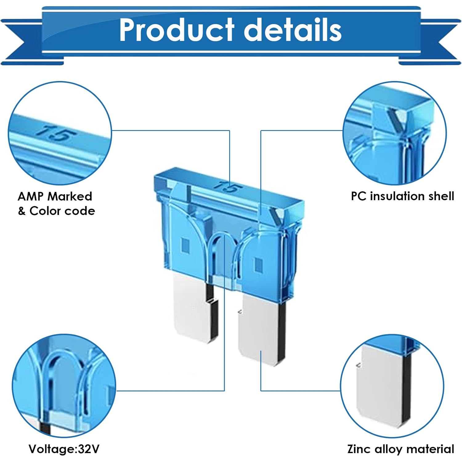 Car Fuses Assortment Kit with Fuse Puller and Circuit Tester - Standard & Mini & Low Profile Mini Fuse Kit (3A 5A 7.5A 10A 15A 20A 25A 30A 35A 40A) - Image 4