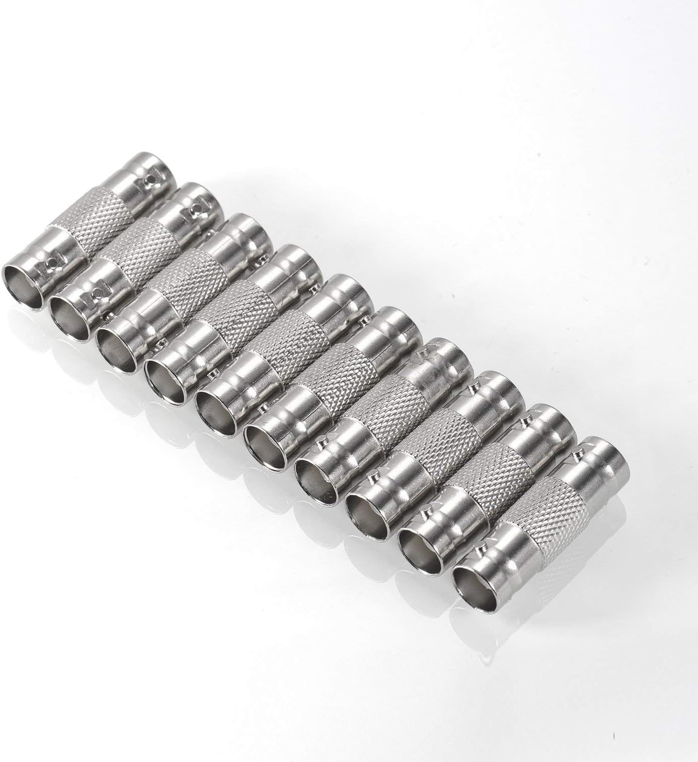 10 Pack BNC Female to BNC Female CCTV Security Camera Adapter Coupler Straight Extender Connector - Image 3