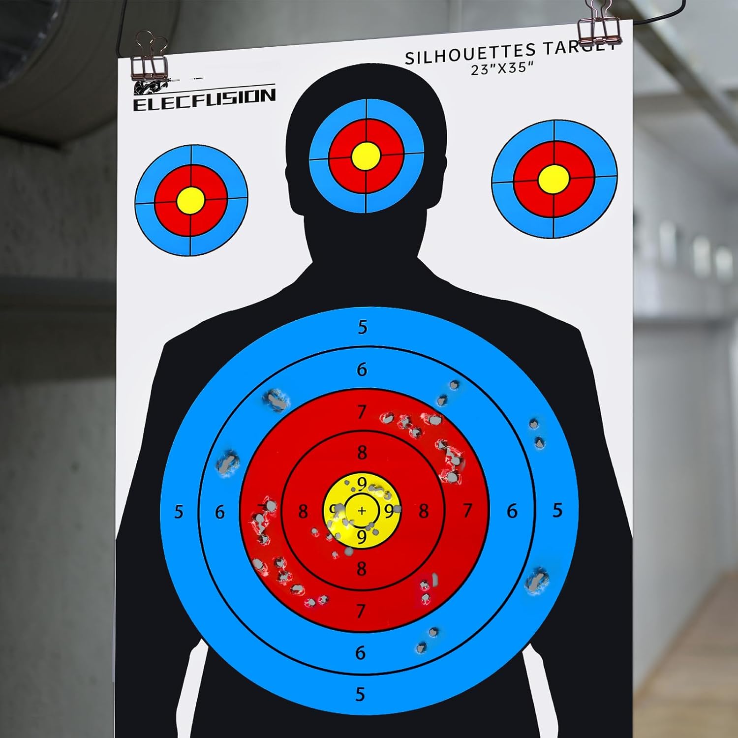 Silhouette Shooting Targets, 23X35 inch Paper Targets for Shooting Range, Suitable for Indoor/Outdoor Range Use with Handguns, BB Guns, Rifles, Pistols, Airsoft Guns - Image 5