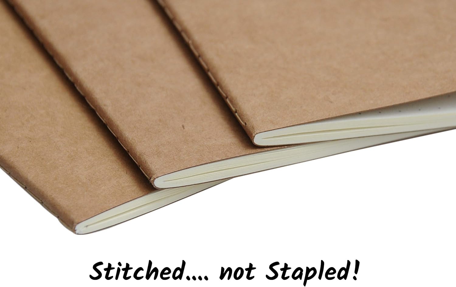 Wanderings Blank Passport Size Travelers Notebook Inserts | 3.5" x 5" (9 x 12.7cm) | 80 GSM Paper | 3 Hand-sewn Booklets / 180 Pages |Travelers Notebook Refills for Journals, Diaries, Planners - Image 4