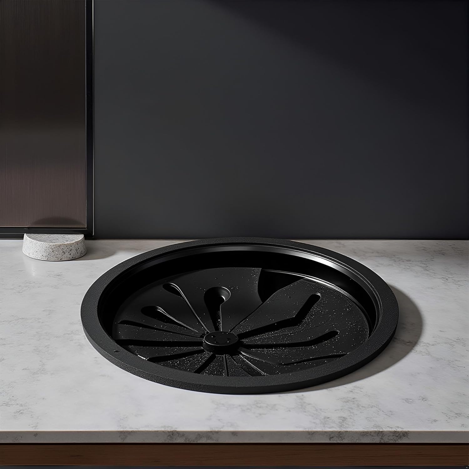 Black 3-Inch Garbage Disposal Splash Guard - Kitchen Sink Baffle Covers for Whirlaway, Waste King and GE Models - Rubber Drain Cover and Splash Protection, Food Waste Disposer Replacement Parts - Image 6