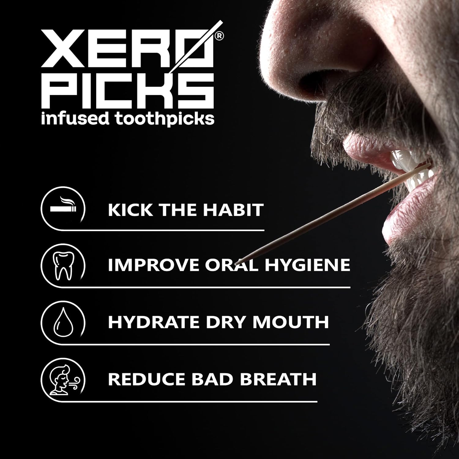 Xero Picks Infused Flavored Toothpicks to Help Quit Smoking - Nicotine Free (Variety Pack, 20 Count (Pack of 5)) Non-GMO Kosher Vegan - Image 5