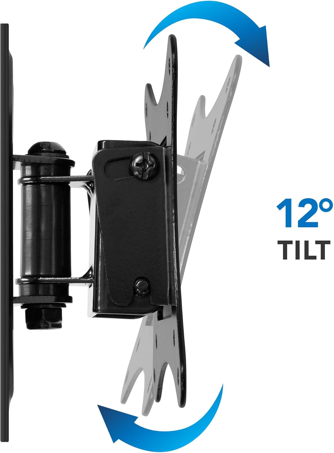 Mount-It! Small TV Wall Mount for 19–32 Inch Flat Screen TVs | Tilt and Swivel TV Wall Mount | Low Profile 2.4” Design | VESA 75x75 100x100 | Single Stud Installation | 44 lb Capacity - Image 7