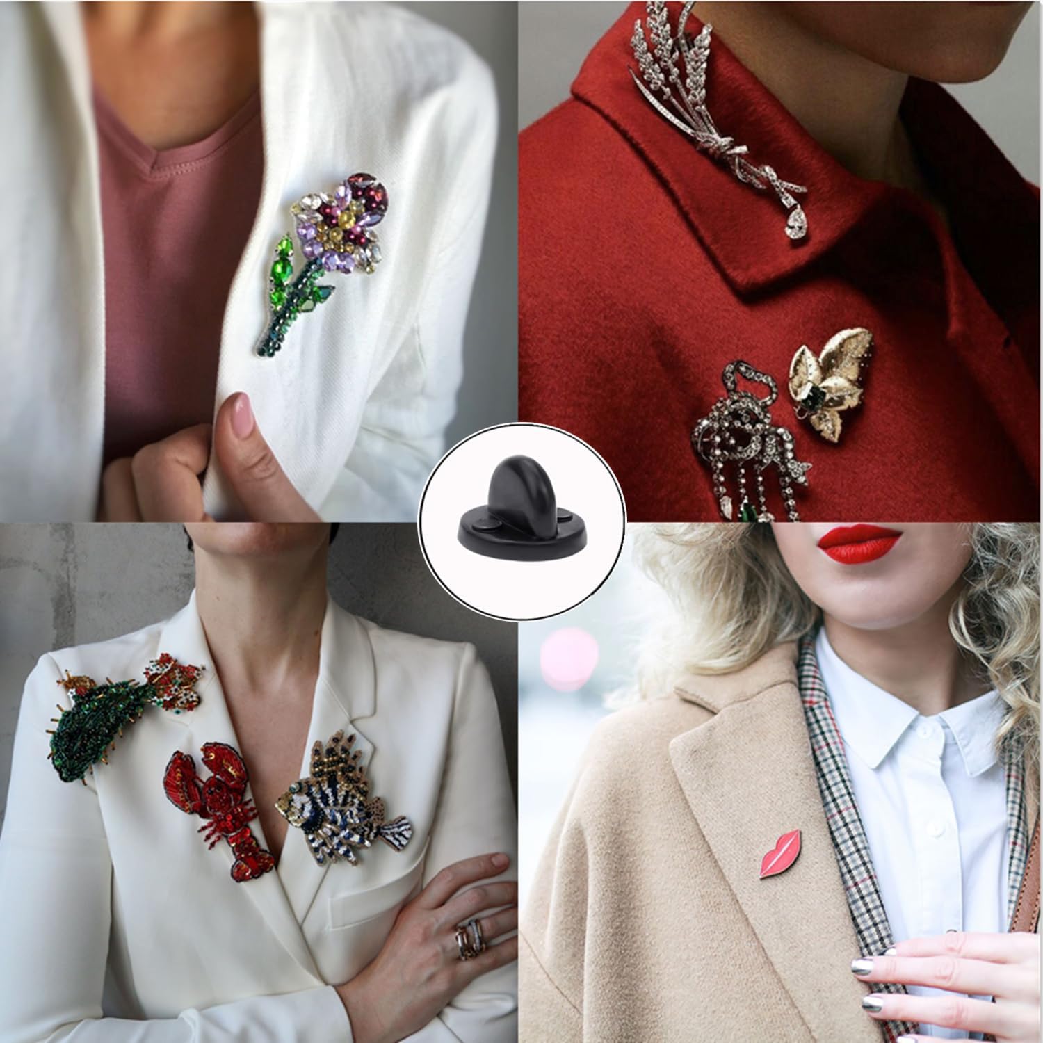 50pcs PVC Rubber Pin Backs, Pin Safety Backs for Brooch Tie Hat Badge Insignia, Rubber Lapel Pin Backs for Replacement Uniform Badge (50PCS) - Image 6