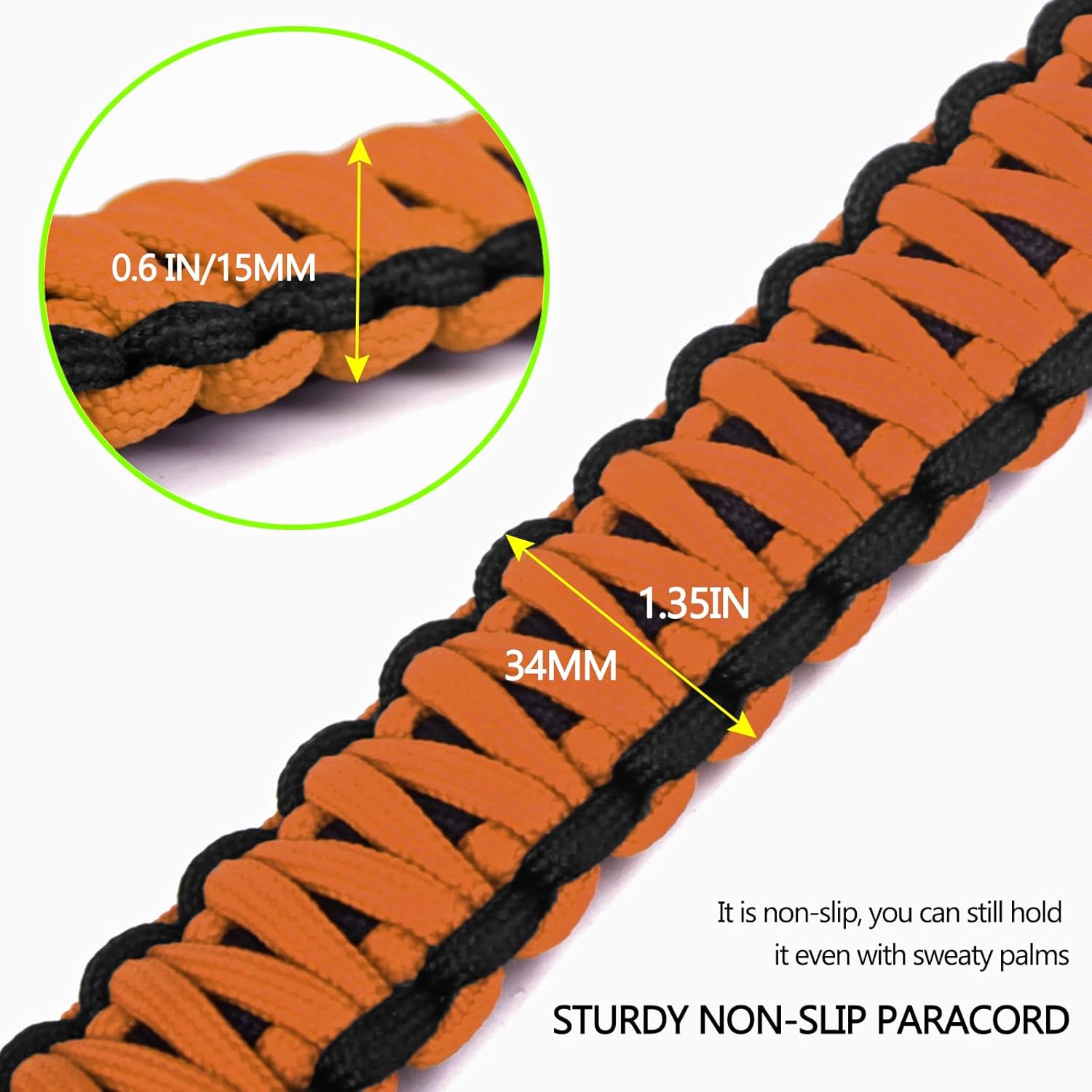Xislet ATV Grab Strap Compatible with Polaris Sportsman Can Am Outlander Honda Foreman Motocycle Bike ATV Paracord Grip Handle for Kids Universal for 0.75-1.37 Inch Handlebars - Image 6