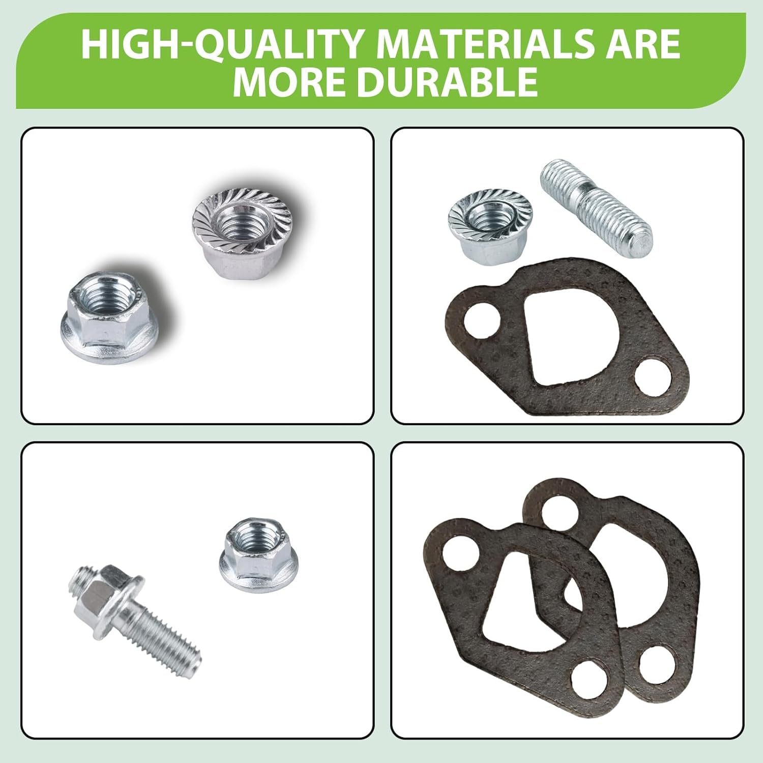 Predator 212 Exhaust Muffler Gasket Stud Kit, 212cc Non-Hemi Carburetor Exhaust Pipe Mounting Hardware Stud Set Compatible with CT200U BT200X KT196 MB200 M200 ATVs Go Karts Mini Bike - Image 5