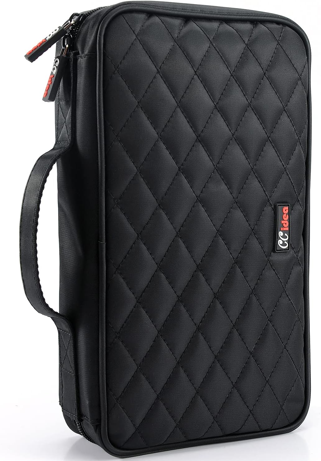 CCidea CD DVD Case Holder, Portable Disc Storage Wallet Binder, Multiple Capacity CD Organizer for Car Home Travel, Anti-Scratch Blu-Ray Game Disc Storage (96-Black)