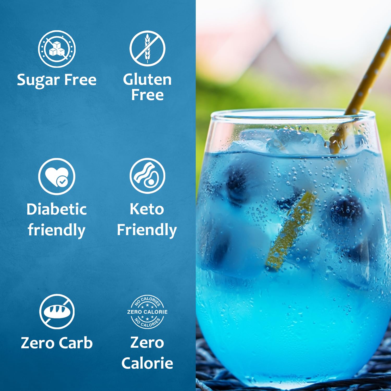 Syruvia Sugar-Free Blueberry Syrup, Flavored Syrup for Drinks, Cocktails, Lemonades, Iced Teas, and Desserts – 25.4 fl oz - Image 5