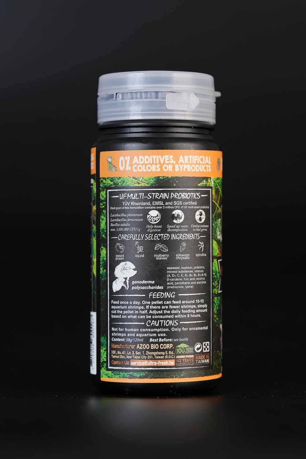 Ultra Fresh Shrimp Food, High Protein, Rich in Vitamins for Crystal, Caridina and Small Tropical Shrimp 2.04oz - Image 9