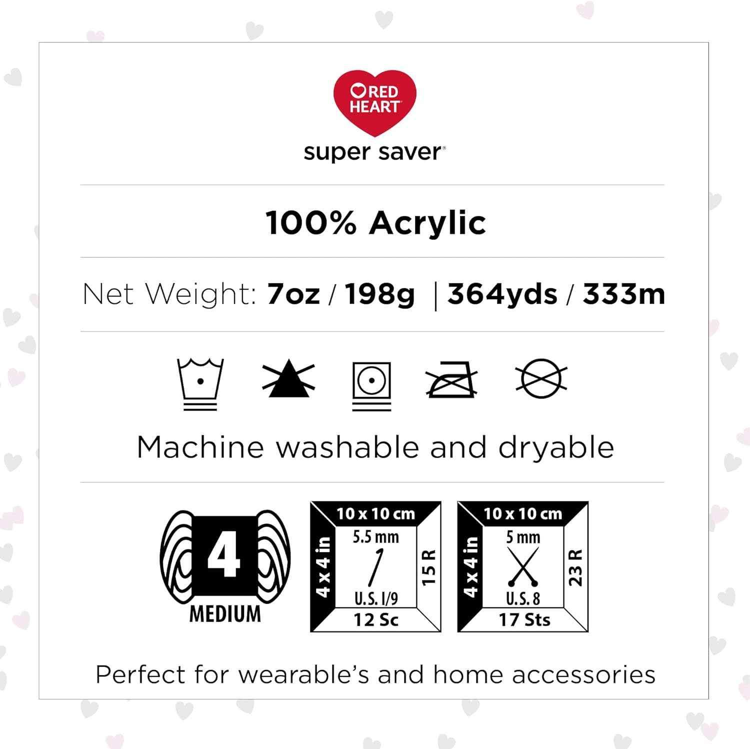 Red Heart Super Saver Pale Plum Yarn - 3 Pack of 7oz/198g - Acrylic - 4 Medium (Worsted) - 364 Yards - Knitting/Crochet - Image 8