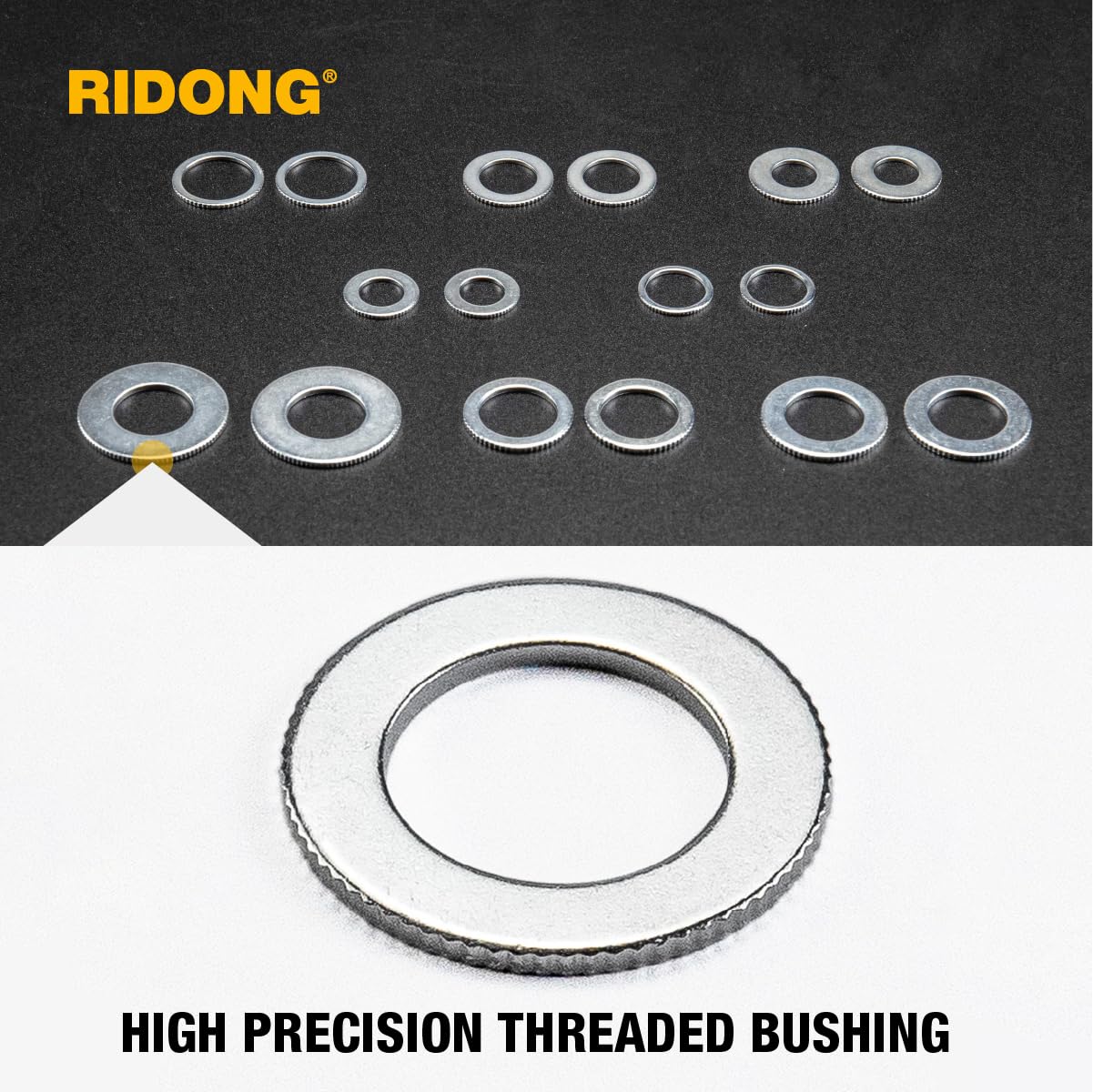 Saw Blade Bushing Set Adapter Ring, Reduction Ring Combo - 30mm-5/8'', 20mm-5/8'', 7/8''-5/8'', 20mm-1/2'', 1''-5/8'', 20mm-10mm, 3/8''-1/2'' - Pack of 16 - Image 3